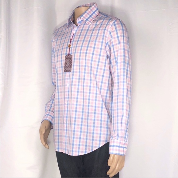 Robert Graham Other - Robert Graham Pink & Blue Guntersville Dress Shirt